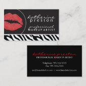 Kunstmatig Visitekaartje met rode spoelen (Voorkant / Achterkant)