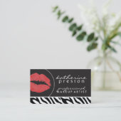 Kunstmatig Visitekaartje met rode spoelen (Staand voorkant)