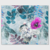 kunstmatig  waterverf kleurrijke florale naadloze  cadeaupapier (Vlak)