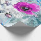 kunstmatig  waterverf kleurrijke florale naadloze  cadeaupapier (Hoek)