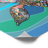 Kunstmatig Zee Schroef 12 x 8 Poster (Hoek)