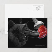 Kunstmatige 3d rendering van de milt briefkaart (Voorkant / Achterkant)