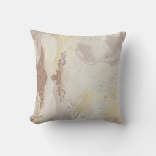 Kunstmatige Abstracte Creamy Ivory & Copper Kussen
