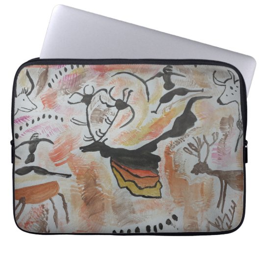 Kunstmatige Abstracte laptophoes Laptop Sleeve (Voorkant)