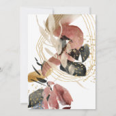 Kunstmatige Abstracte moderne, stijlvolle verjaard Kaart (Achterkant)