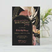 Kunstmatige Abstracte moderne, stijlvolle verjaard Kaart (Staand voorkant)