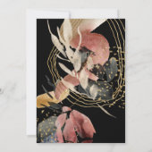 Kunstmatige Abstracte moderne, stijlvolle verjaard Kaart (Achterkant)