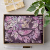 Kunstmatige Abstracte roze Paarse handtekeningen Tissuepapier (Geschenk)