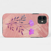 Kunstmatige Abstracte roze verfpenseel lavender Fl Case-Mate iPhone Case (Achterkant (horizontaal))
