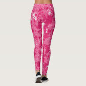 Kunstmatige Abstracte roze Waterverf Spletters ver Leggings (Achterkant)