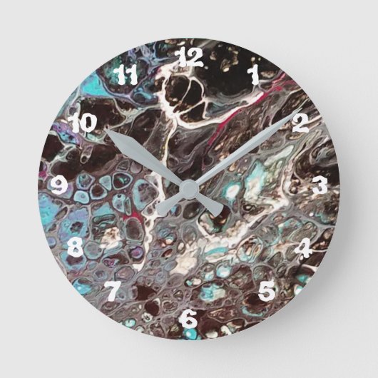 Kunstmatige abstracte verf - Kook Art - Klok (Voorkant)