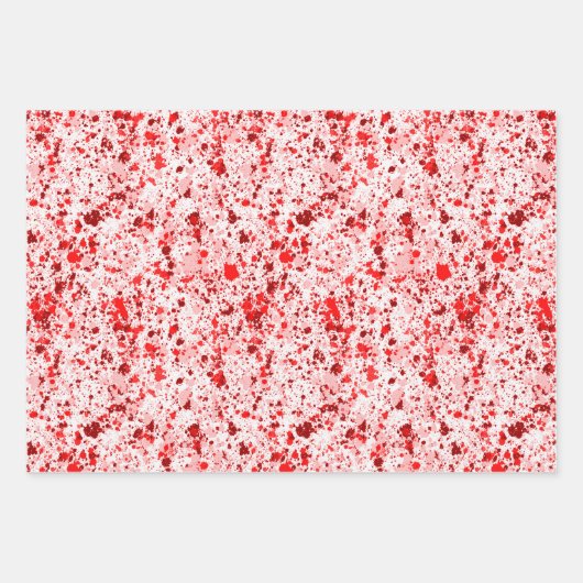 Kunstmatige Abstracte verf Spletters kerstfeestdag Inpakpapier Vel (Voorkant 3)