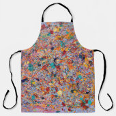 Kunstmatige abstracte verfvlekken schort (Voorkant)