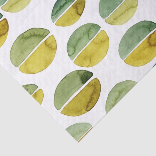 Kunstmatige Abstracte vormen Waterverf schilderen Tissuepapier (Detail)