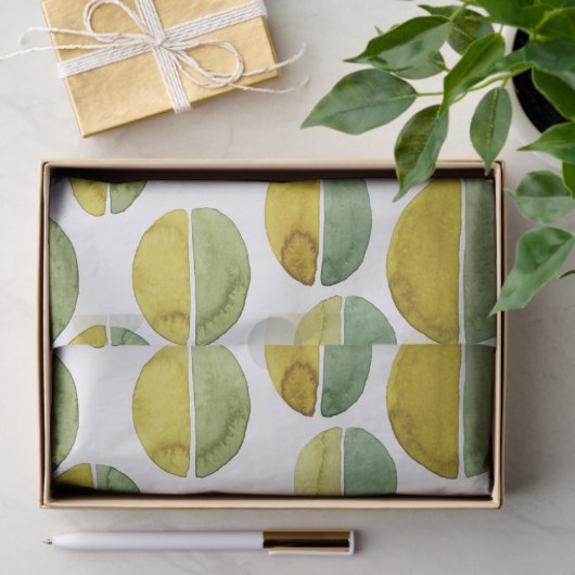 Kunstmatige Abstracte vormen Waterverf schilderen Tissuepapier (Geschenk)