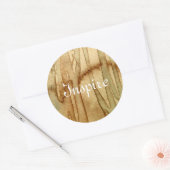 Kunstmatige achtergrond waterverf 2 ronde sticker (Envelop)