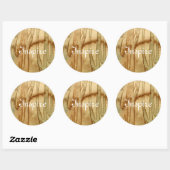 Kunstmatige achtergrond waterverf 2 ronde sticker (Vel)