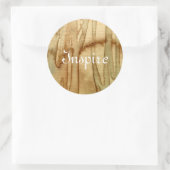Kunstmatige achtergrond waterverf 2 ronde sticker (Tas)
