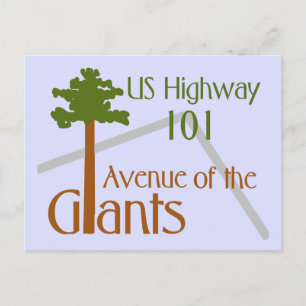 Kunstmatige Afbeelding Avenue des Giants Briefkaar Briefkaart