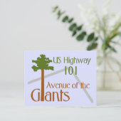 Kunstmatige Afbeelding Avenue des Giants Briefkaar Briefkaart (Staand voorkant)