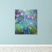 Kunstmatige Agapanthus Fine Art Flowers Canvas Afdruk (Insitu (Houten vloer))