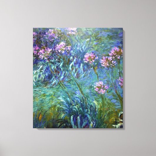 Kunstmatige Agapanthus Fine Art Flowers Canvas Afdruk (Voorkant)