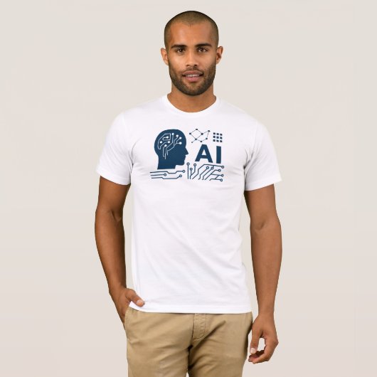 Kunstmatige algemene intelligentie T-shirt (Voorkant volledig)