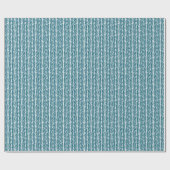 Kunstmatige Blauwgroen Blauwe Groene Zigzag Stripe Cadeaupapier (Vlak)