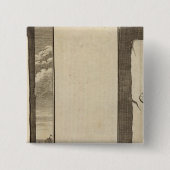 Kunstmatige bol vierkante button 5,1 cm (Voorkant)