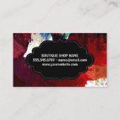 Kunstmatige borstelachtergrond visitekaartje (Achterkant)