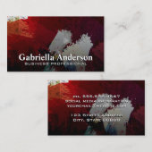 Kunstmatige borstelachtergrond visitekaartje (Voorkant / Achterkant)