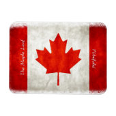 Kunstmatige Canadese vlag Maple Leaf l'Unifolié Magneet (Horizontaal)