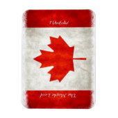 Kunstmatige Canadese vlag Maple Leaf l'Unifolié Magneet (Verticaal)