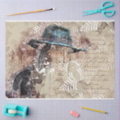 Kunstmatige collage 11-Girl 20x30-deklaagpapier Tissuepapier (Craft)