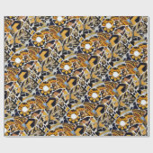 Kunstmatige collage van gebroken Tegels-Bruin Blau Cadeaupapier (Vlak)