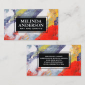 Kunstmatige creatieve achtergrond visitekaartje (Voorkant / Achterkant)