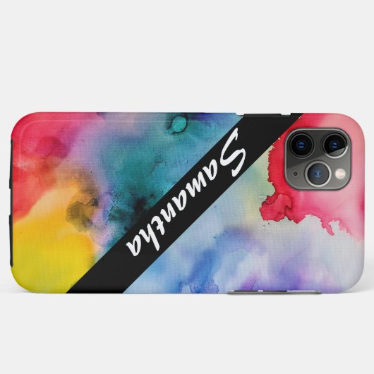 Kunstmatige Creatieve Splashes van de Waterverf Case-Mate iPhone Case (Achterkant (horizontaal))