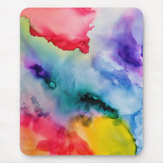 Kunstmatige Creatieve Splashes van de Waterverf Muismat (Voorkant)