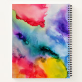 Kunstmatige Creatieve Splashes van de Waterverf Notitieboek (Achterkant)