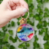 Kunstmatige Creatieve Splashes van de Waterverf Sleutelhanger (Hand)