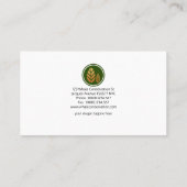 Kunstmatige Creative Blue Whale Wave Conservationi Visitekaartje (Achterkant)