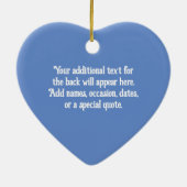 Kunstmatige deco-blauwe en zilverkralen van 1920 - keramisch ornament (Achterkant)