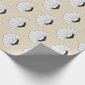 Kunstmatige deco-bloem-bloemen van 1920 in Taupe Cadeaupapier (Hoek)