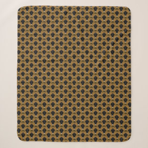 Kunstmatige deco Classy Black en Bronze finals uit Sherpa Deken
