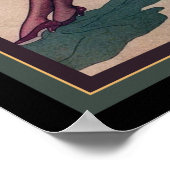 Kunstmatige deco-flatpanel met spiegel uit 1920 poster (Hoek)