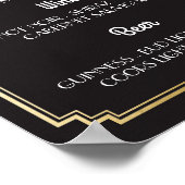 Kunstmatige deco Gold Bar in 1920 - Ontvangst van Poster (Hoek)