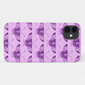Kunstmatige deco-vlinder met stijfheid - paars en  Case-Mate iPhone case (Achterkant (horizontaal))