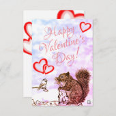 Kunstmatige dierlijke kleurige tekstValentijnsdag  (Voorkant / Achterkant)