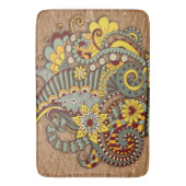 Kunstmatige doodle tekenkunst badmat (Voorkant Verticaal)