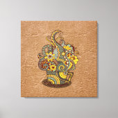 Kunstmatige doodle tekenkunst canvas afdruk (Voorkant)